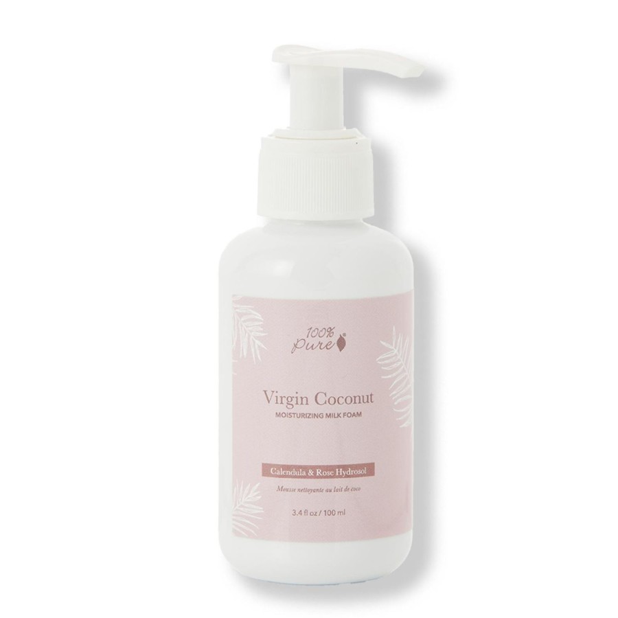 100% PURE Cleanser | Virgin Coconut Moisturizing Milk Foam